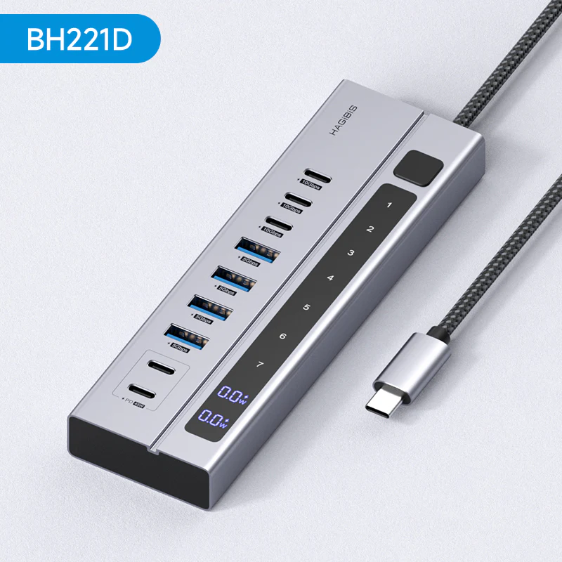 Hagibis%20BH221D%209-in-1%20USB-C%20Hub%20LED%20Ekranlı%20Çok%20Fonksiyonlu%20Docking%20Station