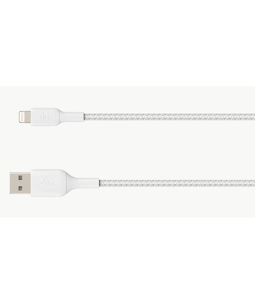 Belkin%20Örgülü%20Apple%20Lightning%20Hızlı%20Şarj%20ve%20Data%20Kablosu%201m%20Beyaz
