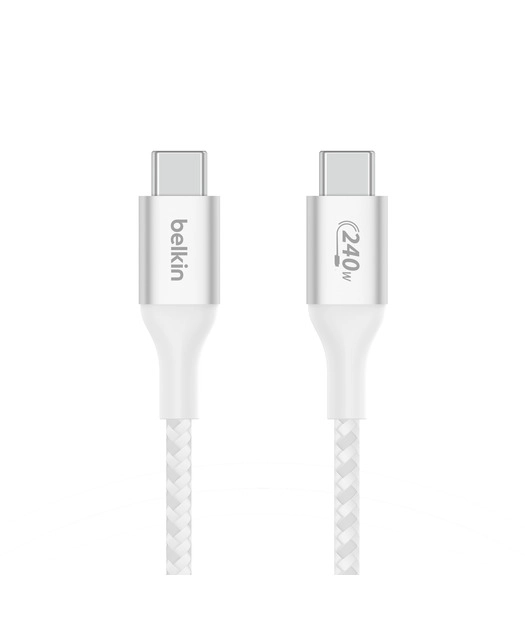 Belkin%20CAB015%20BoostCharge%20Örgülü%20USB-C’%20den%20USB-C’ye%20240W%202m%20Kablo%20-%20Beyaz