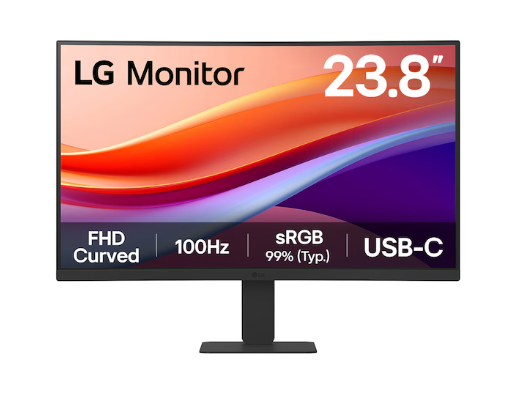23.8%20LG%2024U421A-B%20FHD%205MS%20100HZ%20HDMI%20USB-C%20CURVED