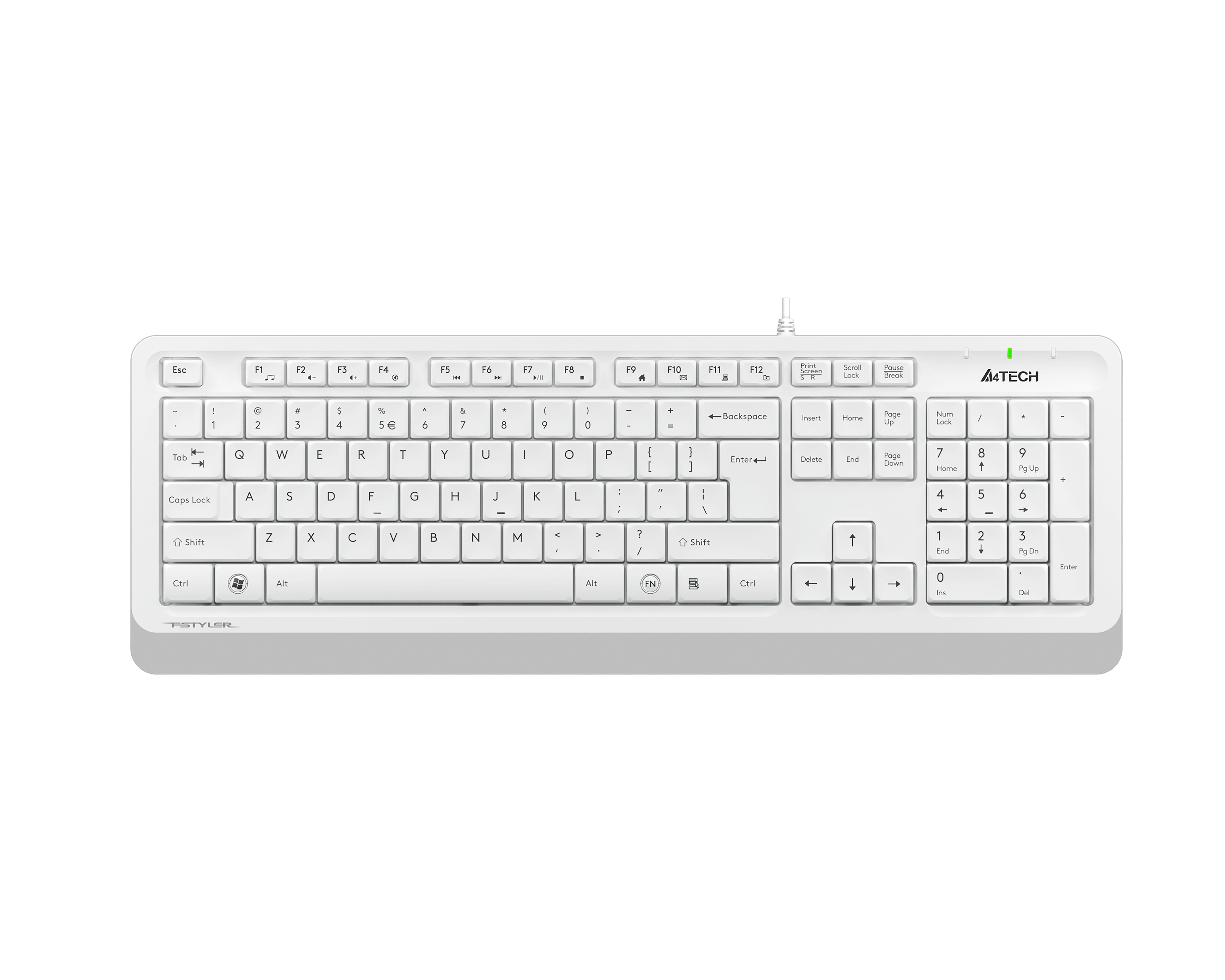 A4%20TECH%20FK10%20FN-MULTİMEDYA%20Q%20KLAVYE%20USB%20BEYAZ
