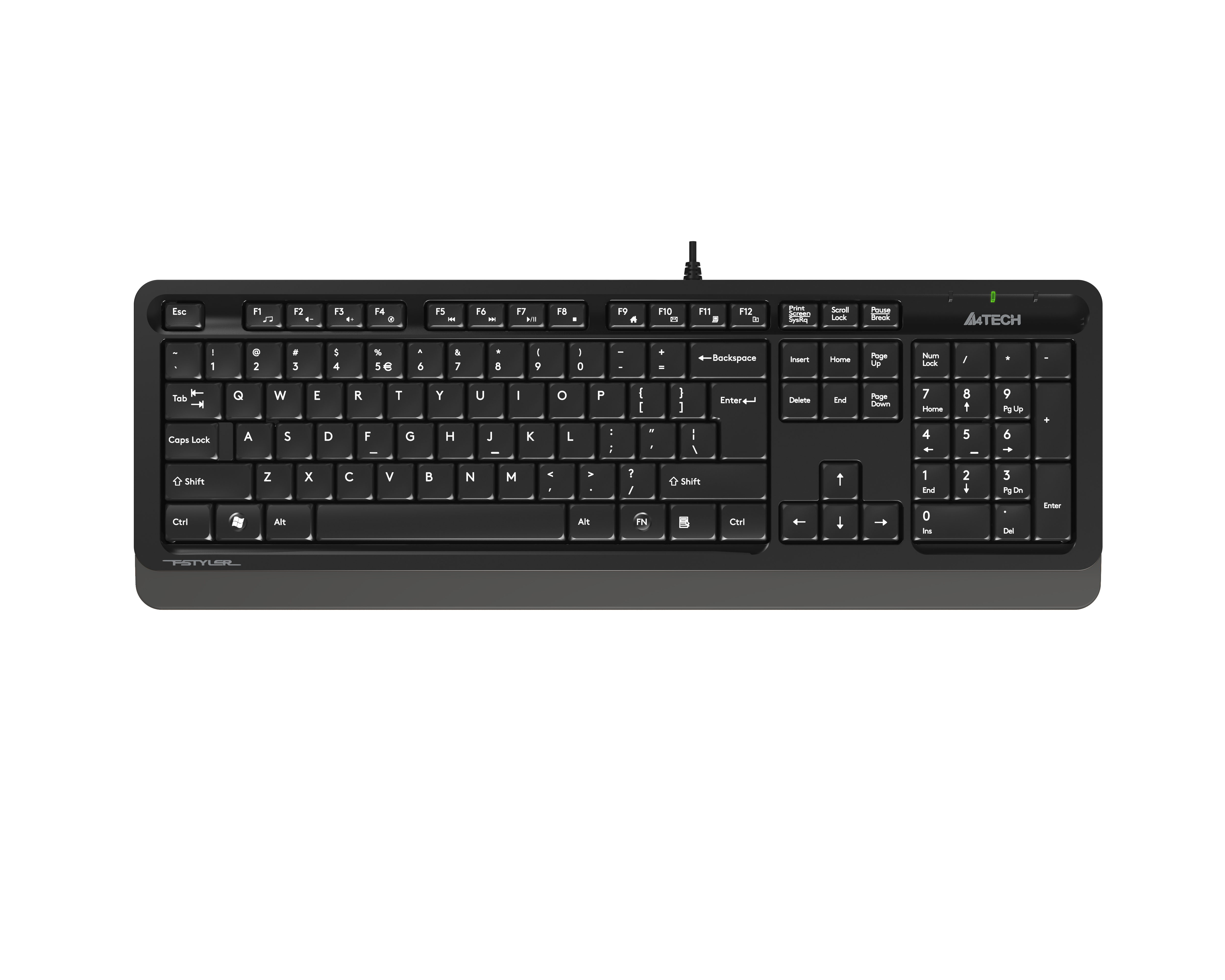 A4%20TECH%20FK10%20FN-MULTİMEDYA%20Q%20KLAVYE%20USB%20GRİ