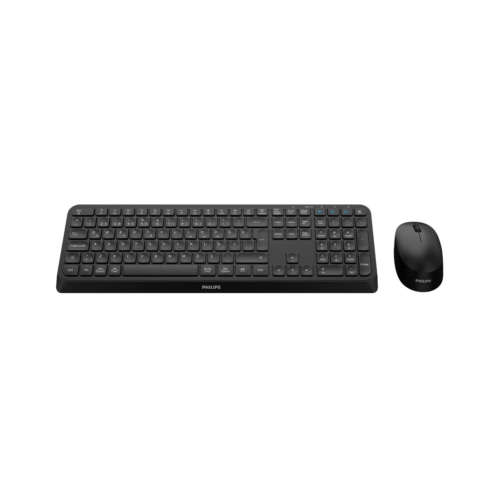 PHILIPS%20KABLOSUZ%20%20KLAVYE&MOUSE%20SET%20SPT6407%20SİYAH