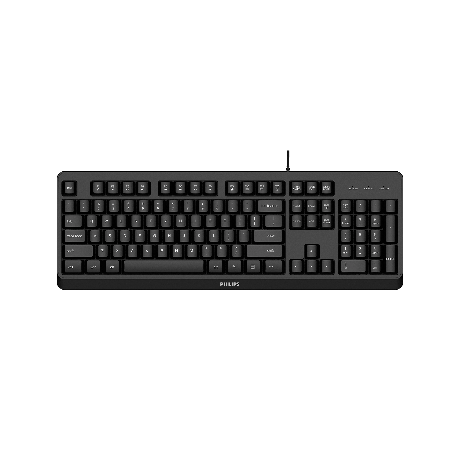 PHILIPS%20KABLOLU%20%20KLAVYE%20SPK6207BLB%20SİYAH