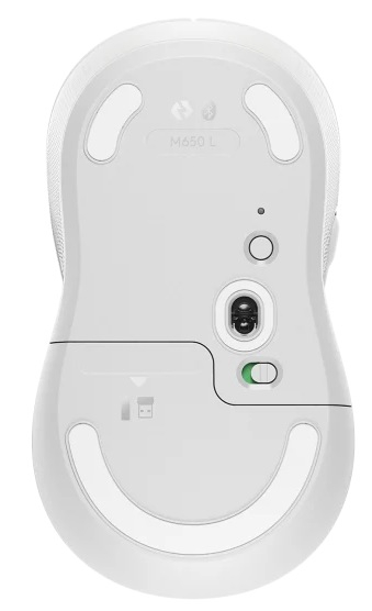 LOGİTECH%20M650%20L%20SİGNATURE%20KABLOSUZ%20TAM%20BOYUTLU%20MOUSE%20BEYAZ%20910-006238
