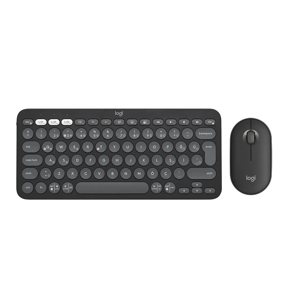LOGITECH%20PEBBLE%20TÜRKÇE%20Q%20KLAVYE%20VE%20MOUSE%20920-012245