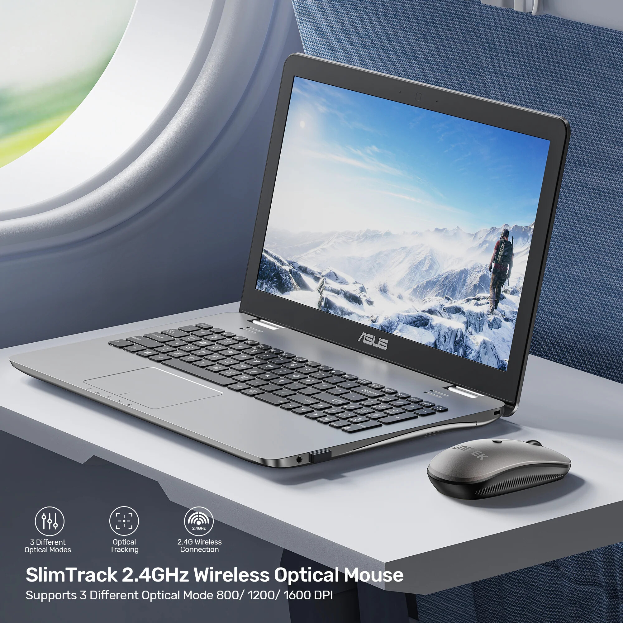 UNITEK%20SLIMTRACK%202.4GHZ%20KABLOSUZ%20MOUSE%20(T060AGY01)