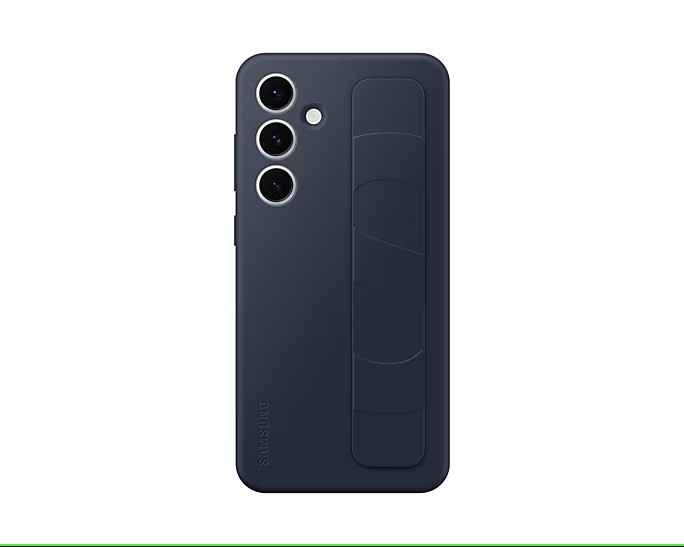 Samsung%20Galaxy%20S24FE%20Kordonlu%20&%20Standlı%20Silikon%20Kılıf%20-%20Lacivert