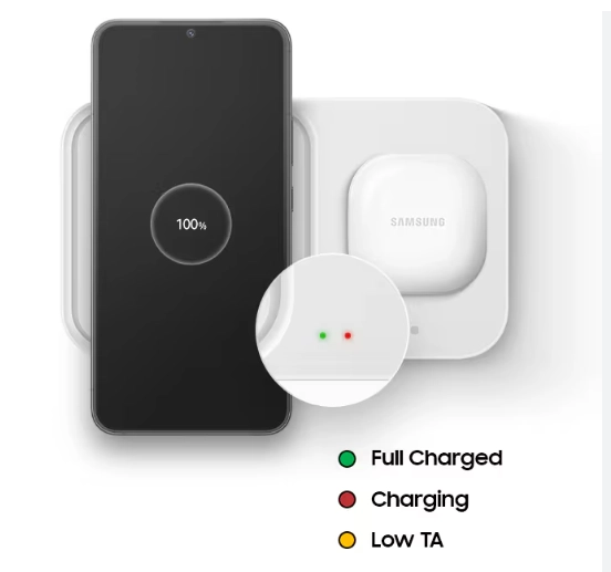 Samsung%20EP-P5400TWEGWW%2015W%20Kablosuz%20Hızlı%20Şarj%20Cihazı%20Duo%20Beyaz