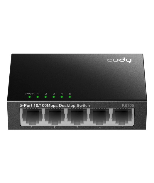 CUDY%205-Port%2010/100%20Mbps%20Metal%20Switch