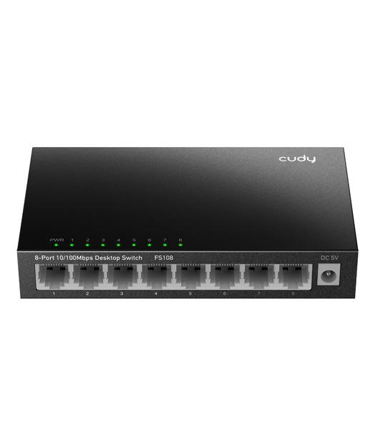 CUDY%208-Port%2010/100%20Mbps%20Metal%20Switch