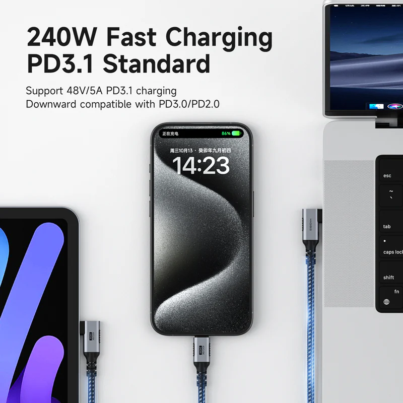 Hagibis%20UC4W%2090°%20USB4%20Type-C%20Kablo%20|%20240W%20PD%20Şarj%20&%2040Gbps%20Veri