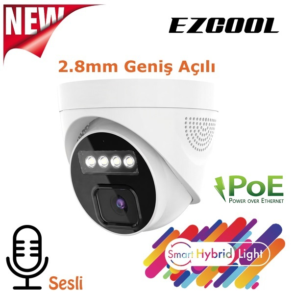 EZCOOL%20EZ-1045IPS%205MP%202.8MM%20HIBRIT%20POE%20SESLİ%20IP%20DOME%20KAMERA