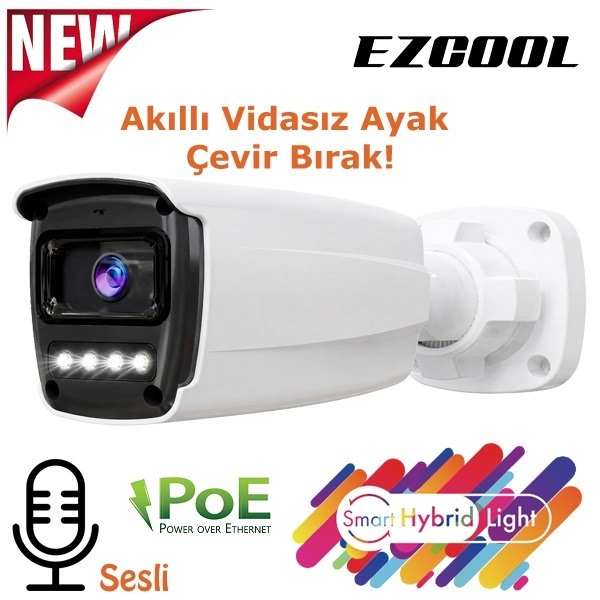 EZCOOL%20EZ-4045IPS%205MP%203.6MM%20HİBRİT%20POE%20SESLİ%20IP%20BULLET%20KAMERA