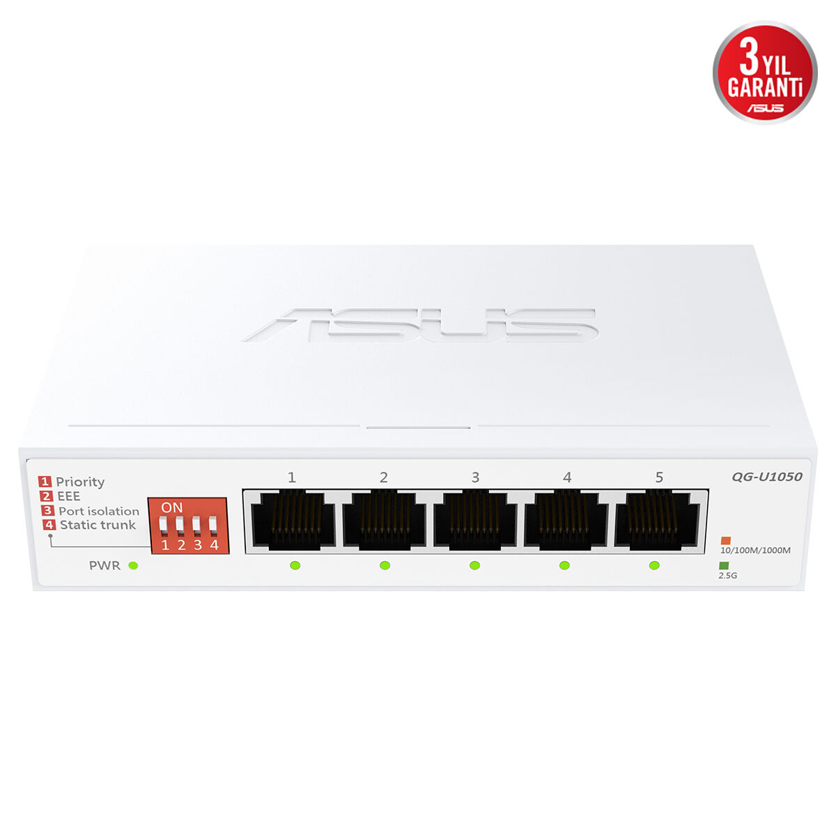 ASUS%20QG-U1050%205-Port%202.5G%20Yönetilemeyen%20Switch