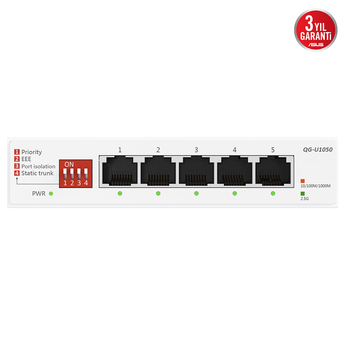 ASUS%20QG-U1050%205-Port%202.5G%20Yönetilemeyen%20Switch