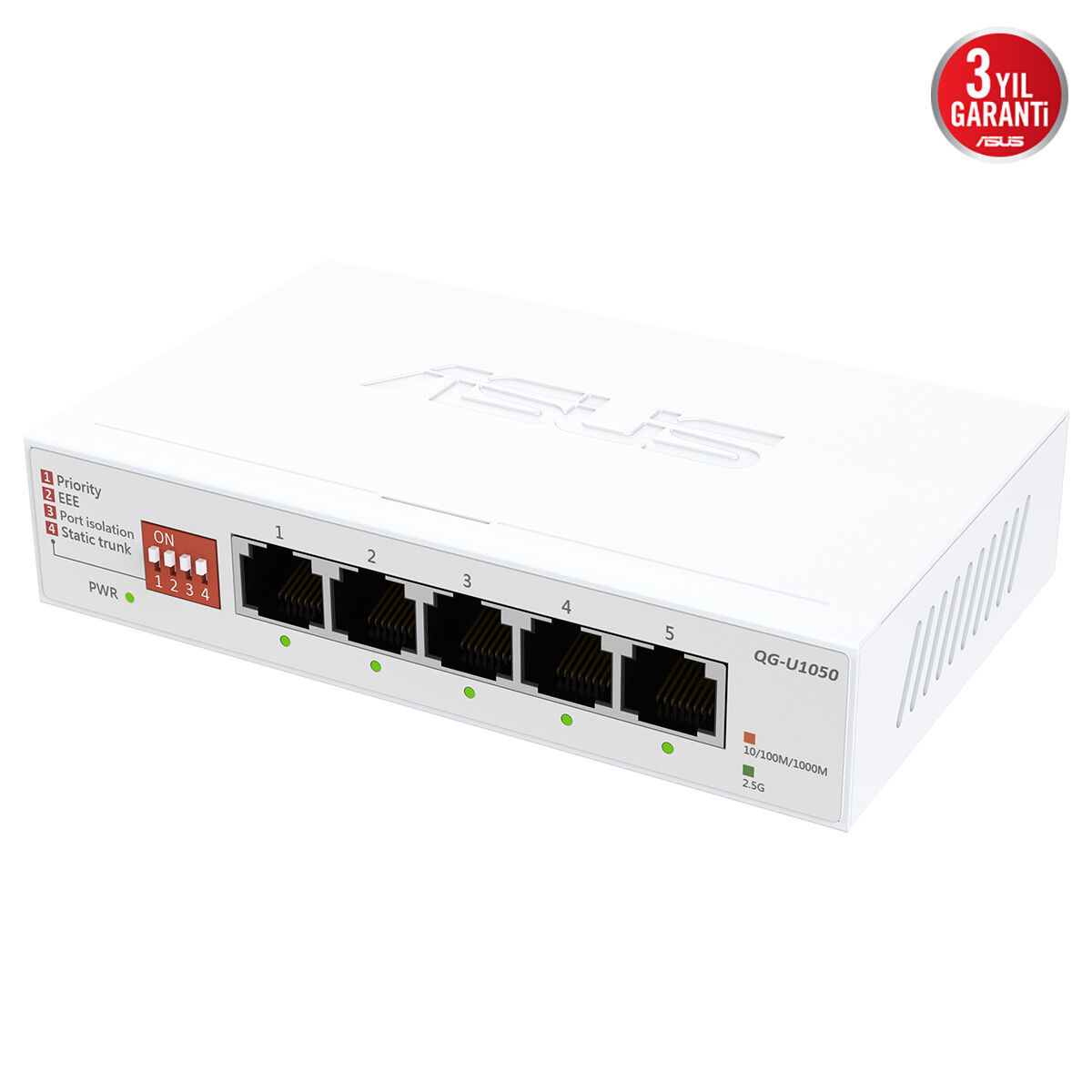 ASUS%20QG-U1050%205-Port%202.5G%20Yönetilemeyen%20Switch