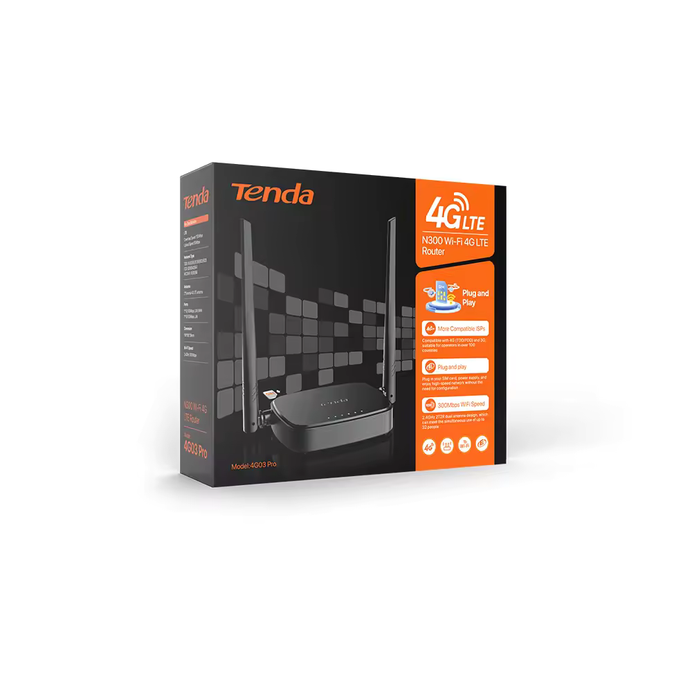 TENDA%204G03%20PRO%20N300%202%20PORT%20300MBPS%204G%20LTE%20WİFİ%20ROUTER%20(SIM%20KART%20DESTEĞİ)