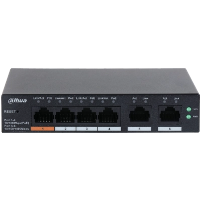 DAHUA%20CS4006-4ET-60%204%20PORT%204XFE-2XGE%20YÖNETİLEBİLİR%2060W%20POE%20SWİTCH