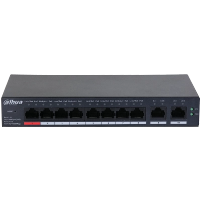 DAHUA%20CS4010-8ET-110%208xFE-2xGE%20YÖNETİLEBİLİR%20MEGABİT%20110W%20POE%20SWİTCH