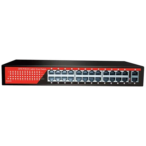 EZCOOL%20EZ-24PSF%2024%20PORT%2024xFE+2xGE%20320W%20GİGABİT%20POE%20SWİTCH