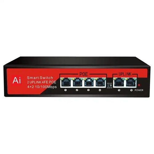 EZCOOL%20EZ-04PSE%204PORT%204FE+2FE%2065W%20MEGABİT%20POE%20SWİTCH