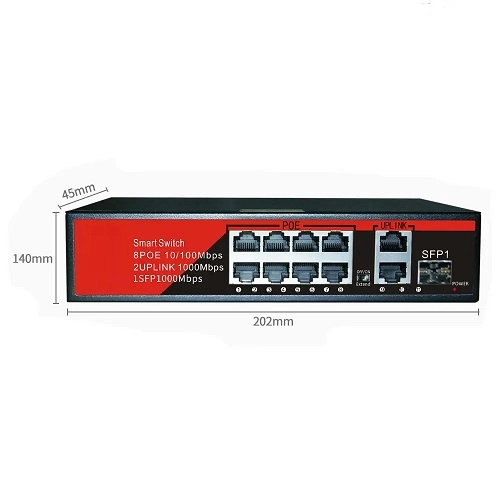 EZCOOL%20EZ-08PSF-SFP%208%20PORT%208FE+2GE+1SFP%20120W%20GİGABİT%20POE%20SWİTCH
