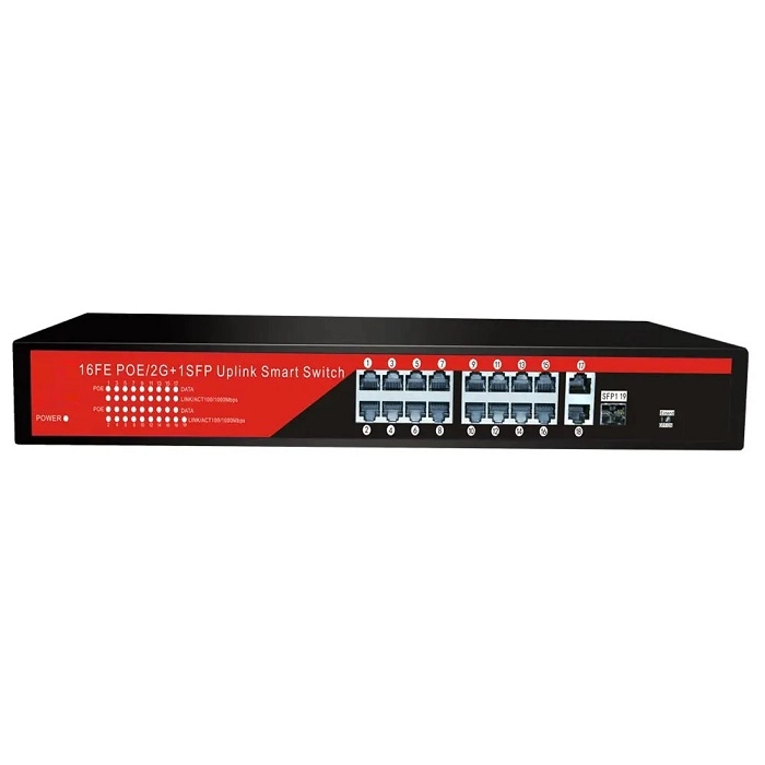 EZCOOL%20EZ-16PSF-SFP%2016PORT%2016FE+2GE+1SFP%20240W%20GİGABİT%20POE%20SWİTCH