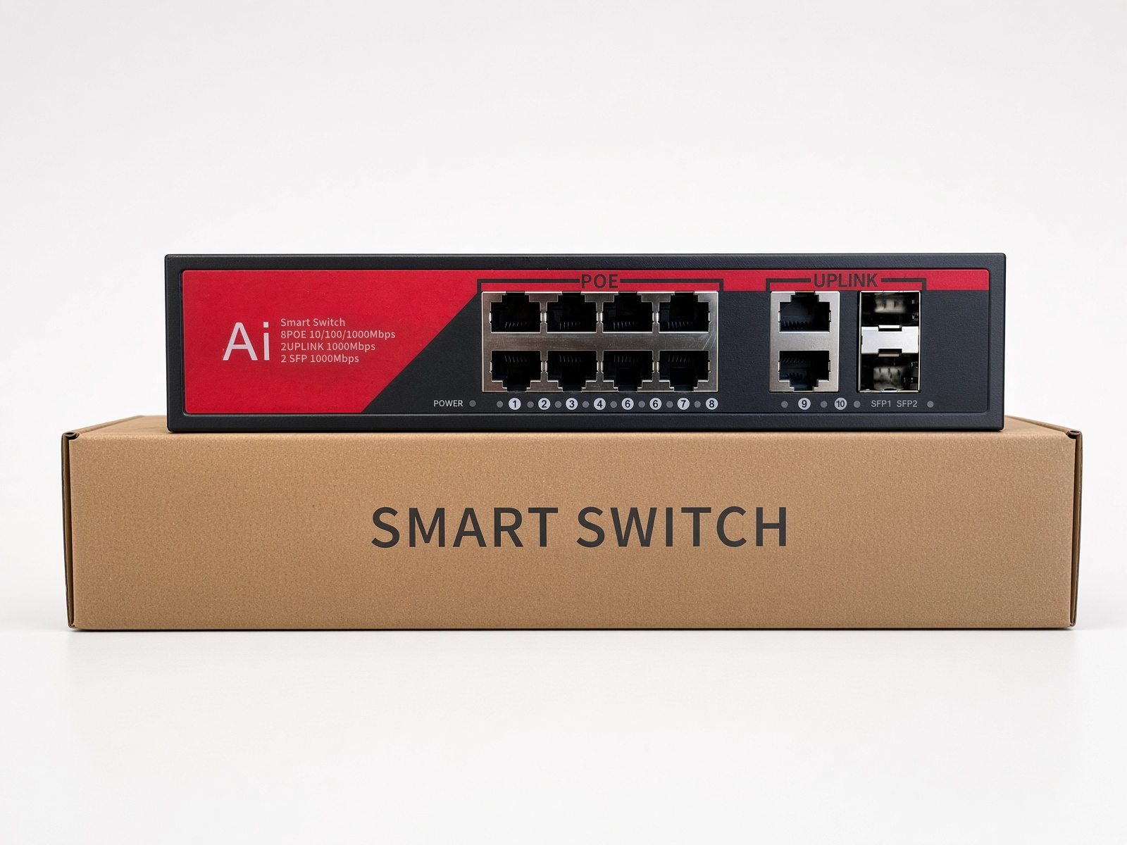 EZCOOL%20EZ-08PSX-SFP%208%20PORT%208GE+2GE+2SFP%20120W%20GİGABİT%20POE%20SWİTCH