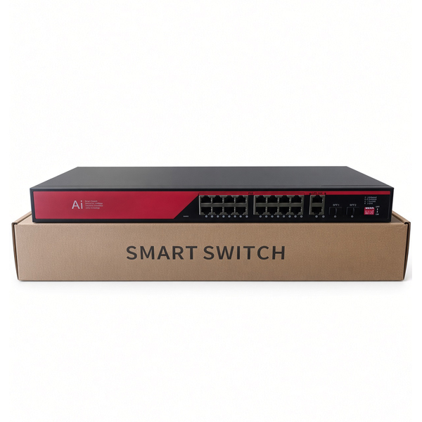 EZCOOL%20EZ-16PSX-SFP%2016%20PORT%2016FE+2GE+2SFP%20240W%20GİGABİT%20POE%20SWİTCH