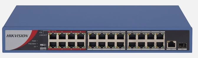 HIKVISION%20DS-3E0326P-E/M(B)%2024xFE+1xGE-1GE/SPF%20MEGABİT%20YÖNETİLEMEZ%20240W%20POE%20SWİTCH