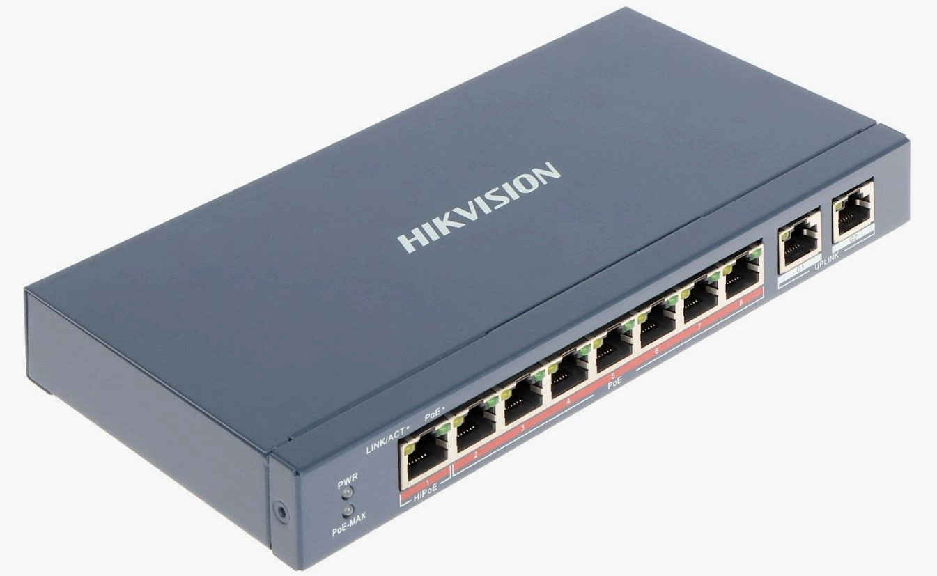 HIKVISION%20DS-3E0310P-E/M%208XFE+2XFE%20MEGABİT%20YÖNETİLEMEZ%2065W%20POE%20SWİTCH