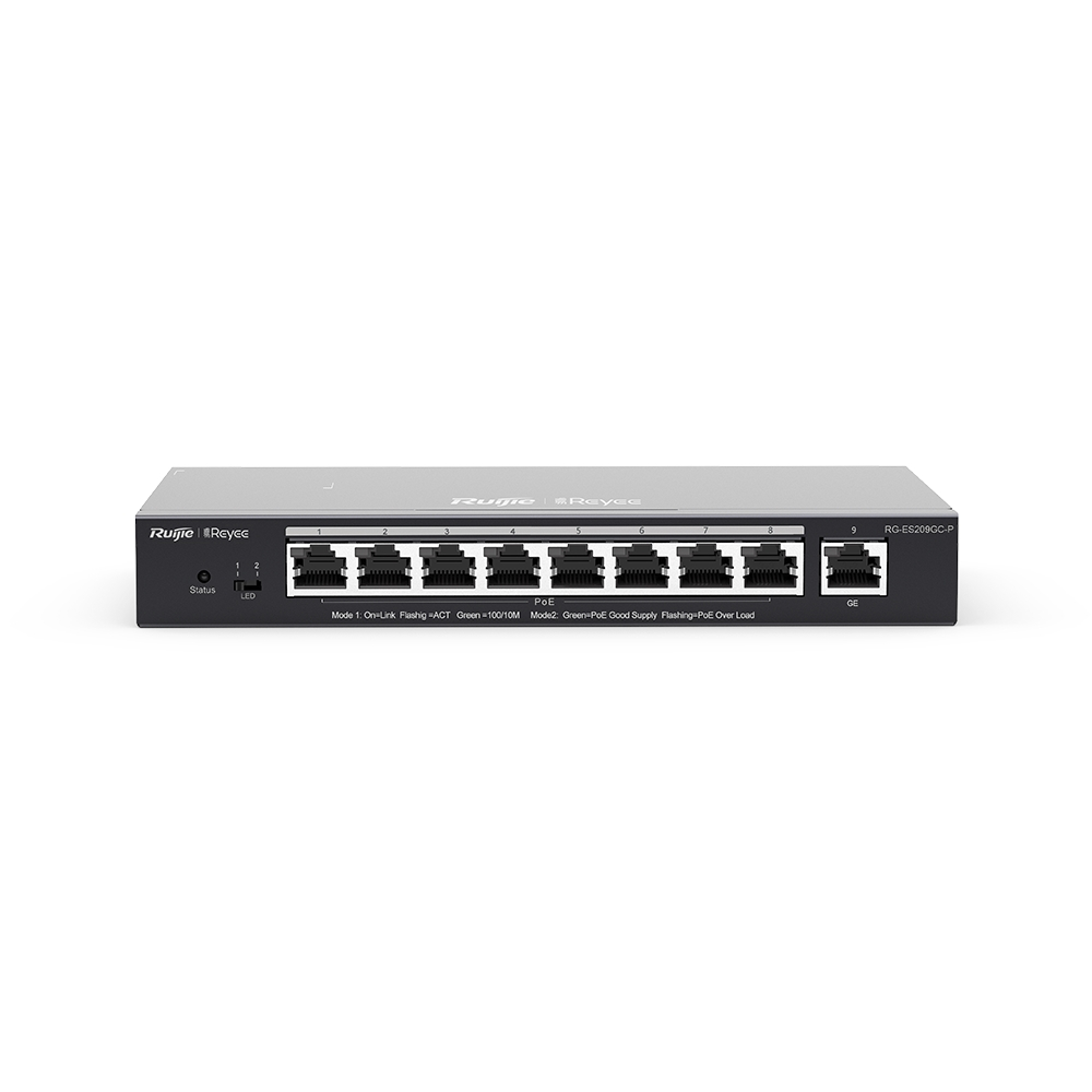 RUİJİE-%20REYEE%20RG-ES209GC-P%208XGE-1XGE%20UPLİNK%20120W%20POE%20SWİTCH