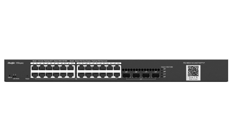 RUİJİE-REYEE%20RG-NBS3100-24GT4SFP-P%2024XGE-4XGE/SFP%20YÖNETİLEBİLİR%20370W%20POE%20SWİTCH