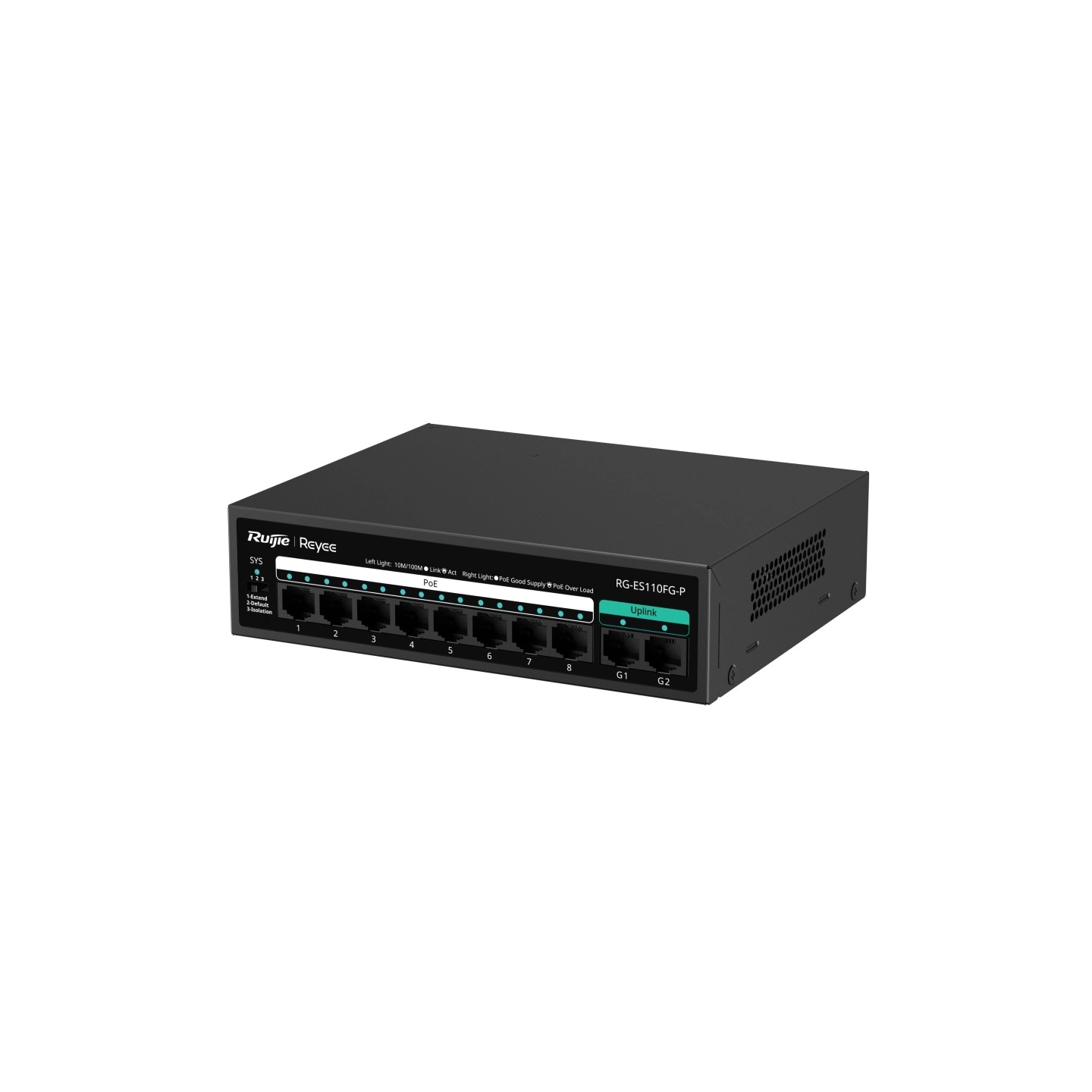 RUİJİE-REYEE%20RG-ES110FG-P%208XFE+2XGE%20F.GİGABİT%20110W%20POE%20SWİTCH