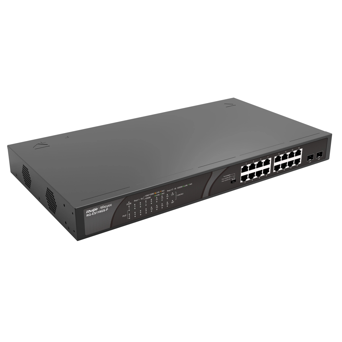 RUİJİE-REYEE%20RG-ES118GS-P%2016XGE%202XGE/SFP%20F.GİGABİT%20247W%20POE%20SWİTCH