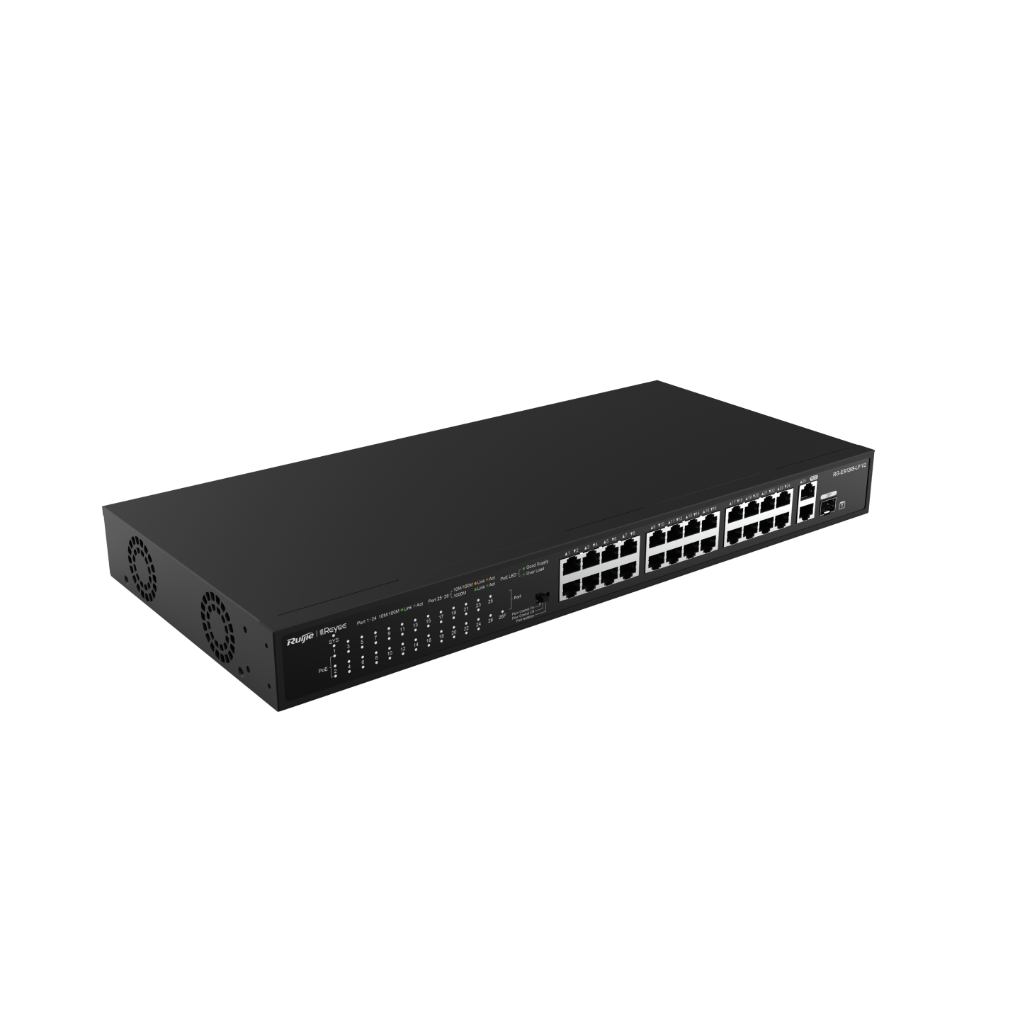 RUİJİE-REYEE%20RG-ES126S-P%2024XFE-2XGE%20UPLİNK%20/%201XGE%20SFP%20370W%20POE%20SWİTCH