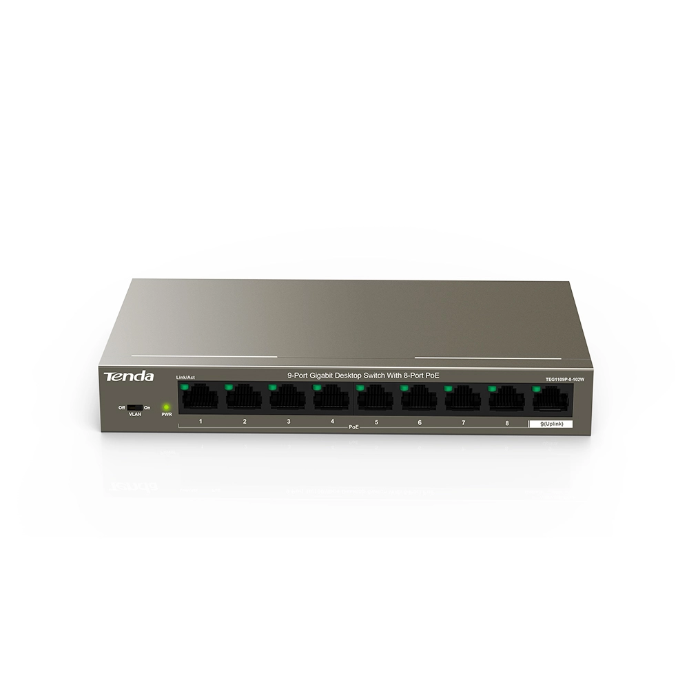 TENDA%20TEG1109P-8-102W%209%20PORT%2010/100/1000%20SWITCH
