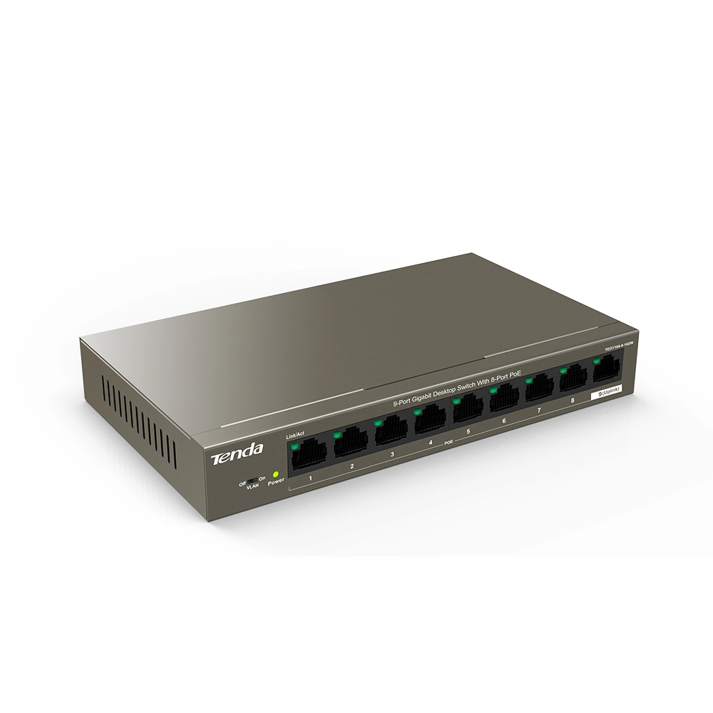 TENDA%20TEG1109P-8-102W%209%20PORT%2010/100/1000%20SWITCH
