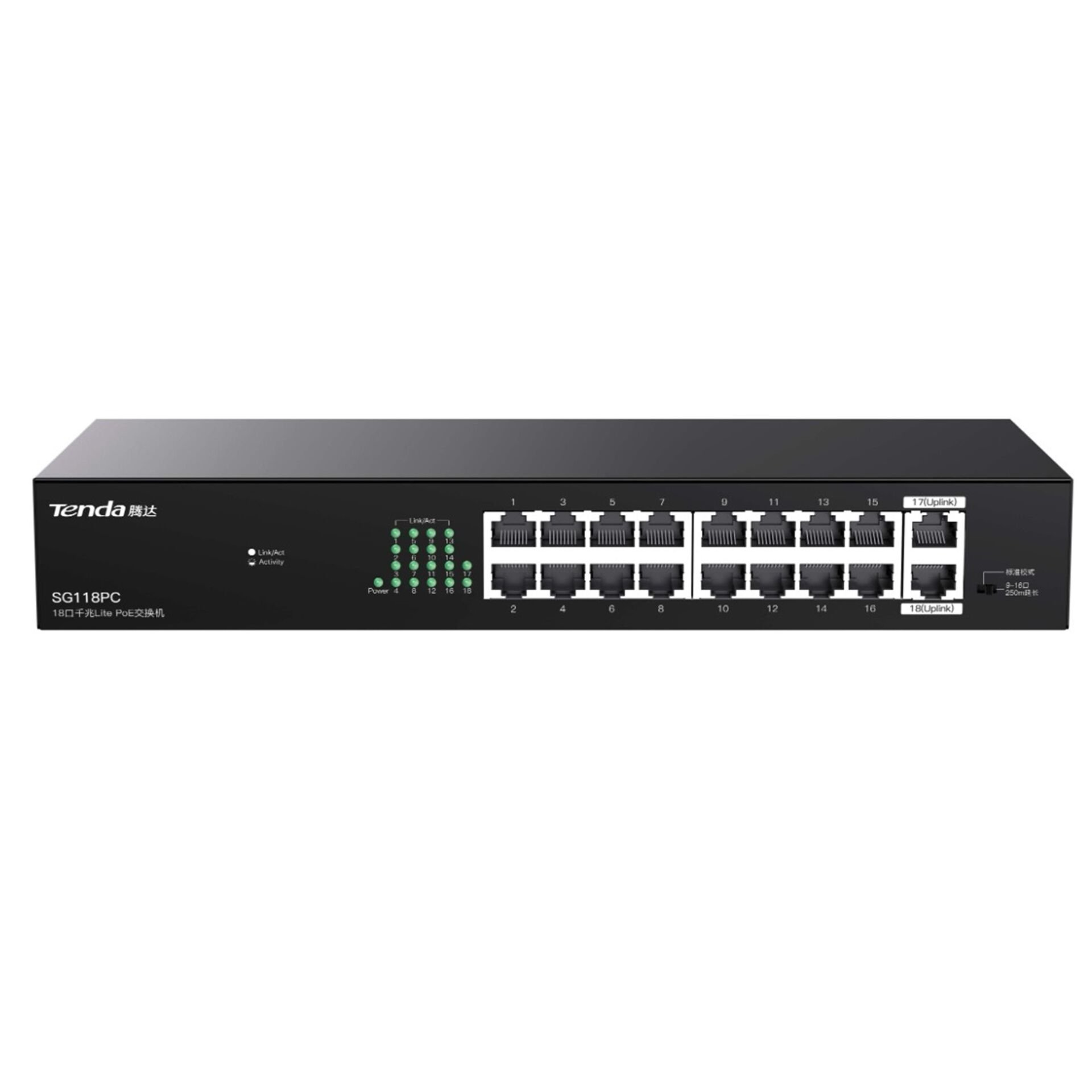 TENDA%20SG118PC%2018PORT%20GIGABIT%2010/100/1000%20POE+%20SWITCH