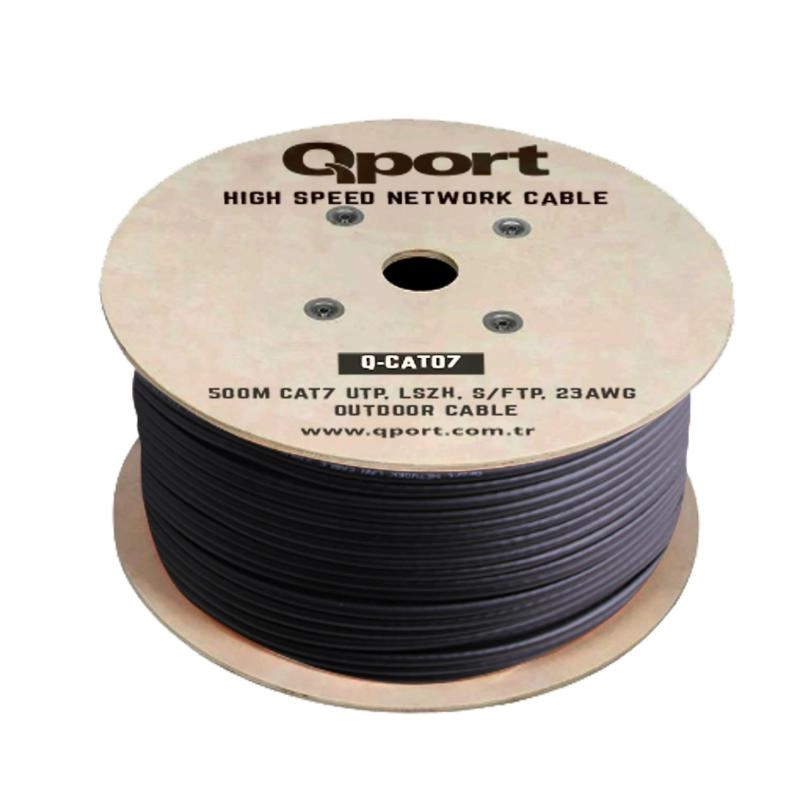 QPORT%20Q-CATO7%20500M%20CAT7%20LSOH%20S/FTP%20FULL%20BAKIR%2023AWG%20SİYAH%20HALOGEN%20FREE%20KABLO