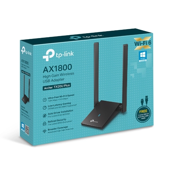 TP-LINK%20ARCHER%20TX20U%20PLUS%20AX1800%20Mbps%20USB%20ADAPTÖR
