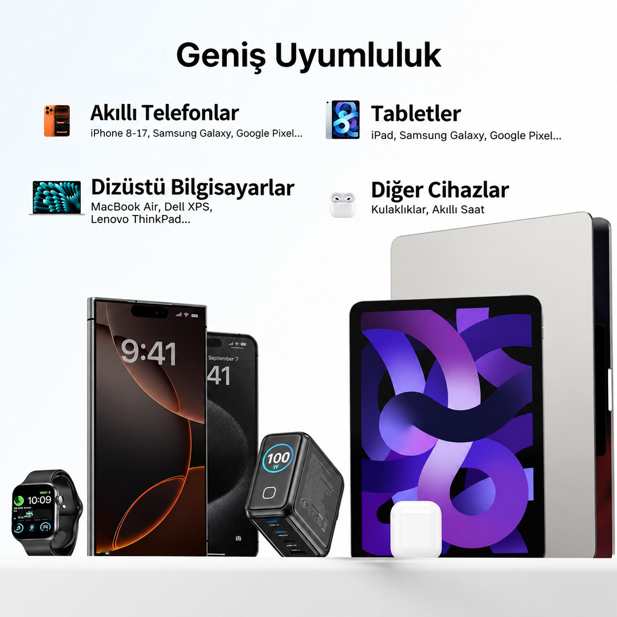 UNITEK%20REXO%20100W%204%20PORTLU%20AKILLI%20EKRANLI%20GAN%20SARJ%20CİHAZI%20(P1132ABK01-EU)