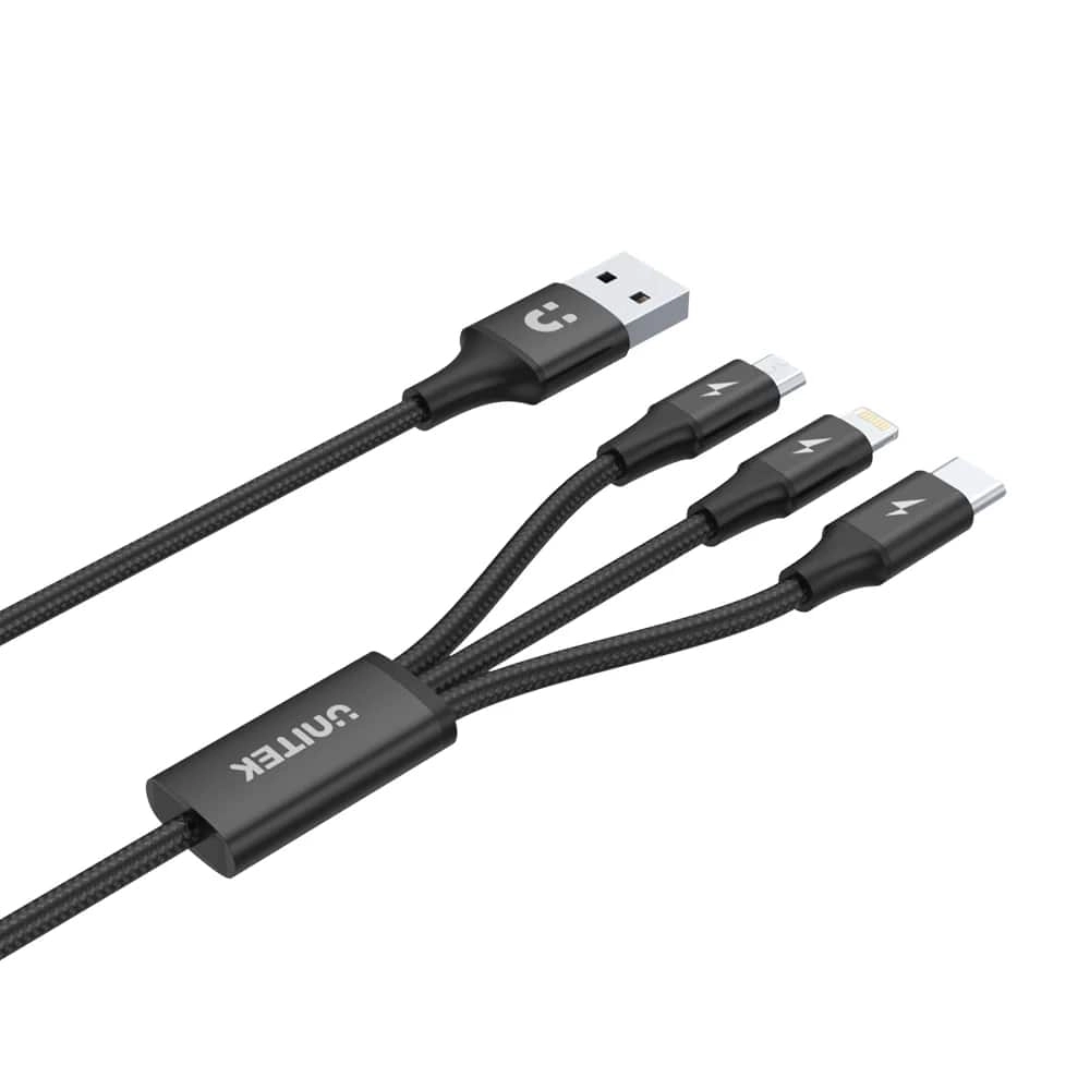 UNITEK%20USB-A%203'%20U%201%20ARADA%20HIZLI%20ŞARJ%201.2MT%202.4A%20(C14049BK)