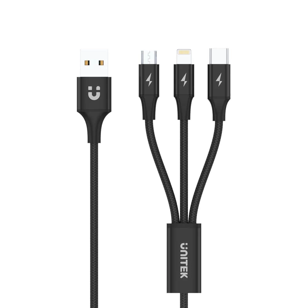 UNITEK%20USB-A%203'%20U%201%20ARADA%20HIZLI%20ŞARJ%201.2MT%202.4A%20(C14049BK)