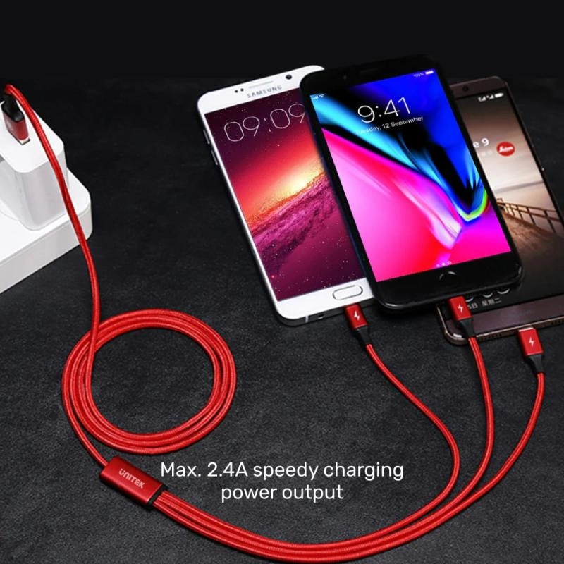 UNITEK%20USB-A%203'%20U%201%20ARADA%20HIZLI%20ŞARJ%201.2MT%202.4A%20(C14049BK)