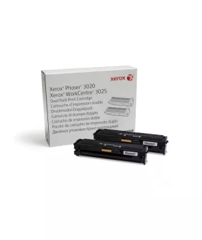 Xerox Phaser 3020 / WC3025 2li Black Toner (2x1500 sf) (106R03048)
