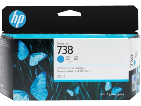 HP 498N5A Cyan  130-ml M.Kartuş(738)
