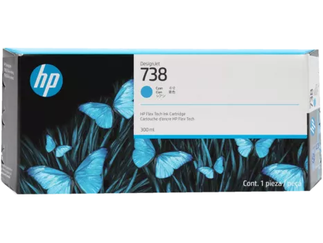 HP 676M6A Cyan DesignJet Ink Kartuş (738)