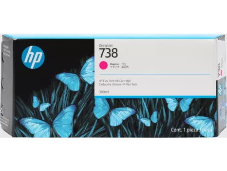 HP 676M7A Magenta DesignJet Ink Kartuş (738)
